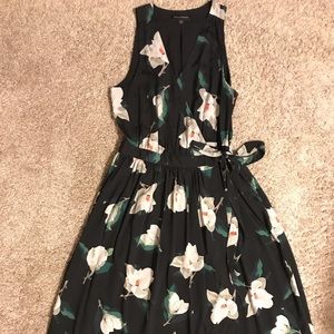 Floral Banana Republic Maxi Wrap Dress